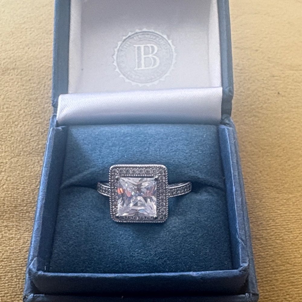 The Bradford Exchange Silver Ring with Clear Gem